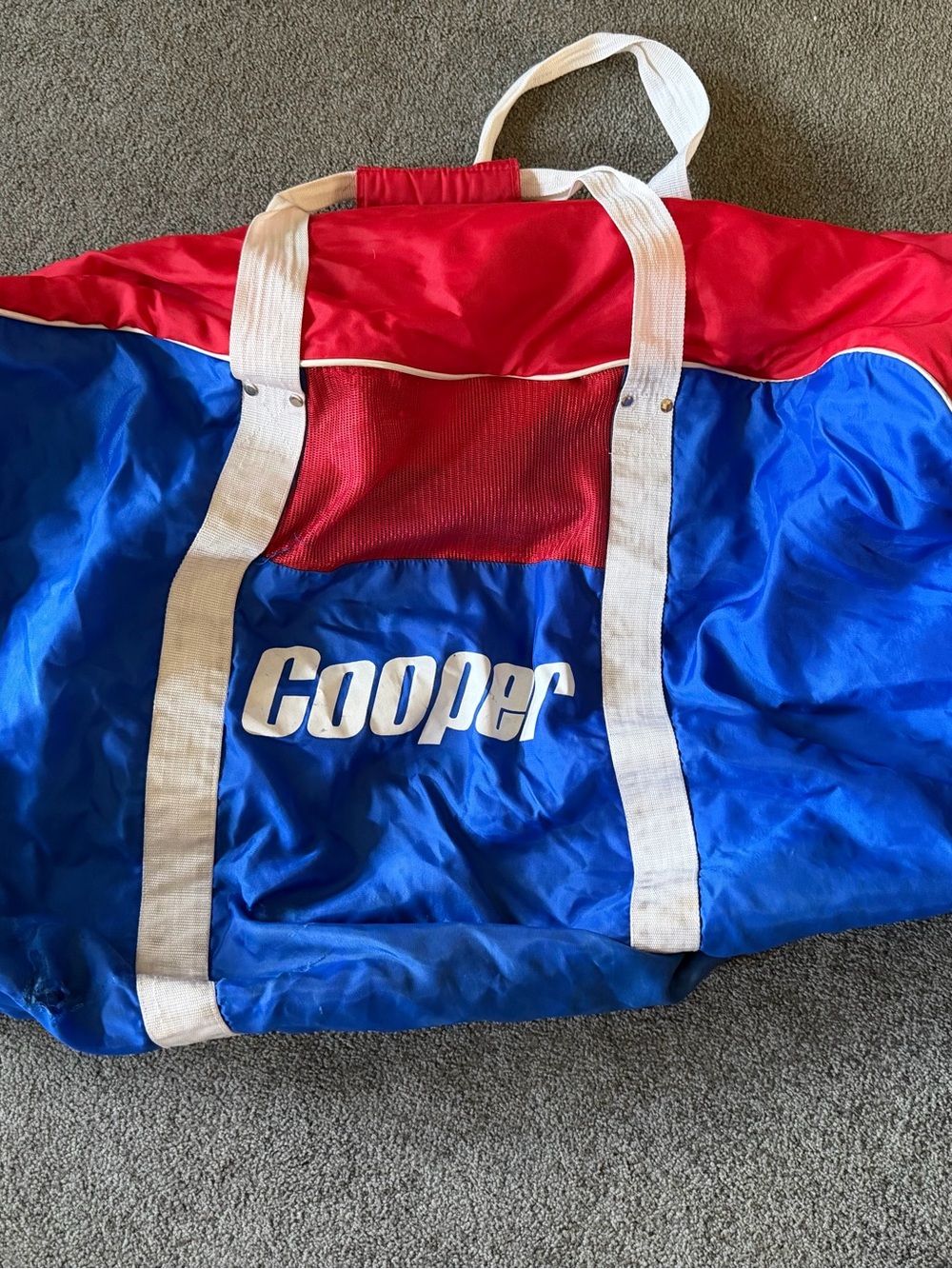 Vintage 1980s Cooper brand Hockey Equipment Bag